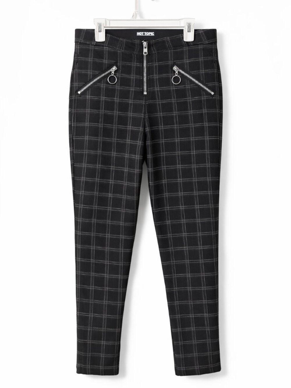 Hot Topic Ultra Hi-Rise Plaid Skinny Trouser Punk Edgy Goth
